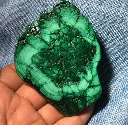 Natural Malachite Free Form gemstone Crystal