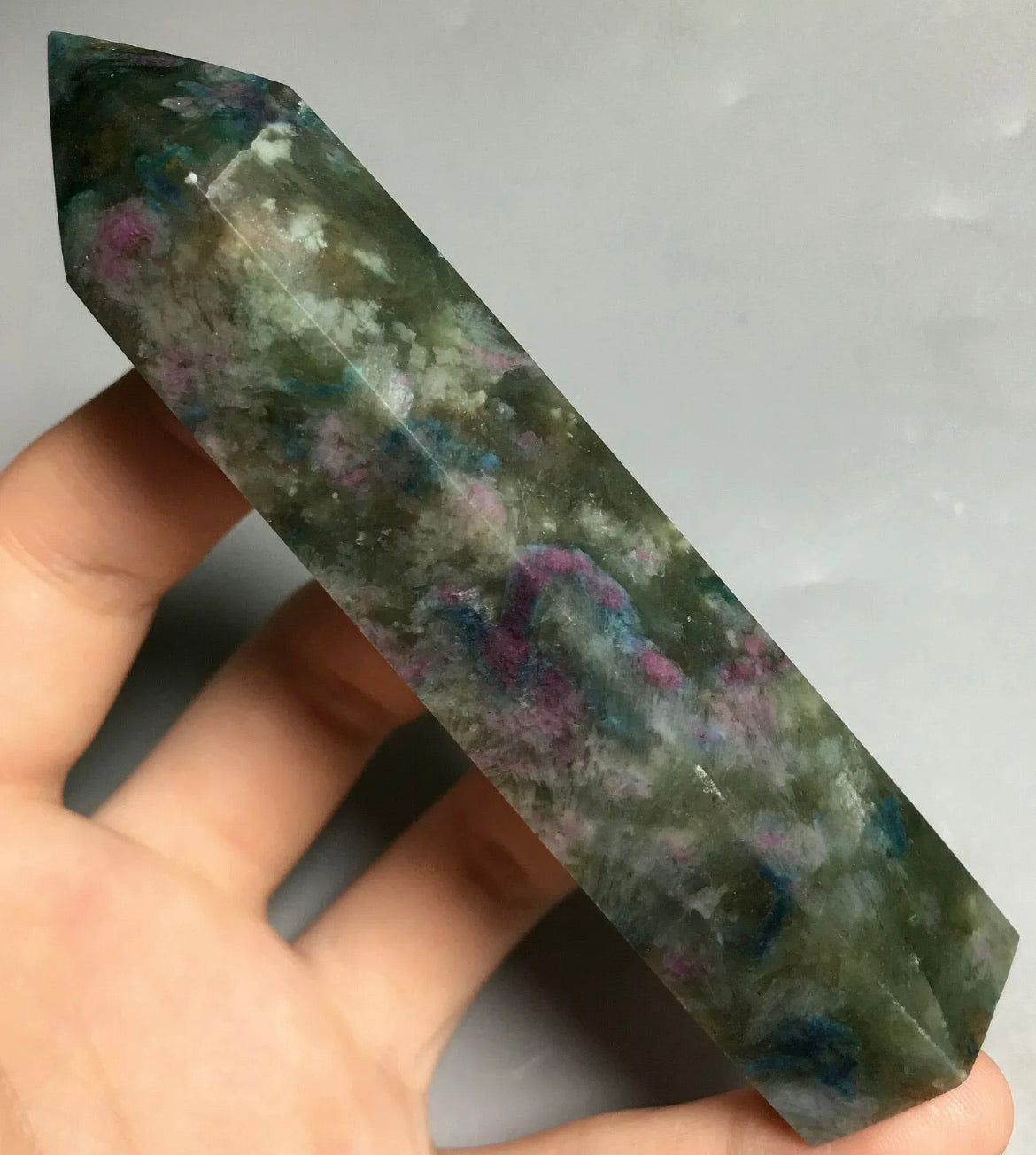 Natural Ruby zoisite wand Tower Obelisk