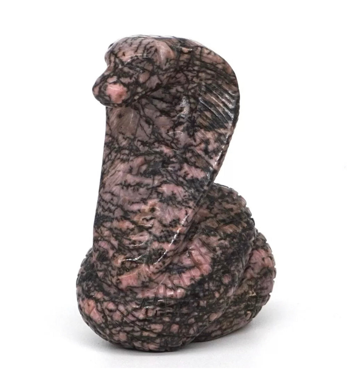 Natural Rhodonite Cobra