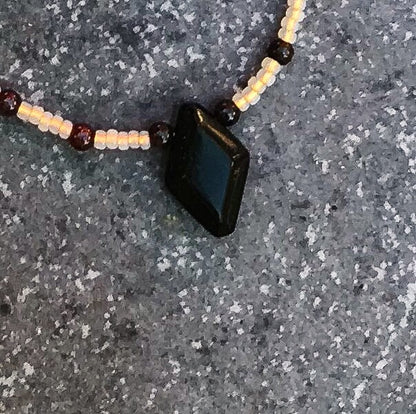 Women's Black Agate Necklace