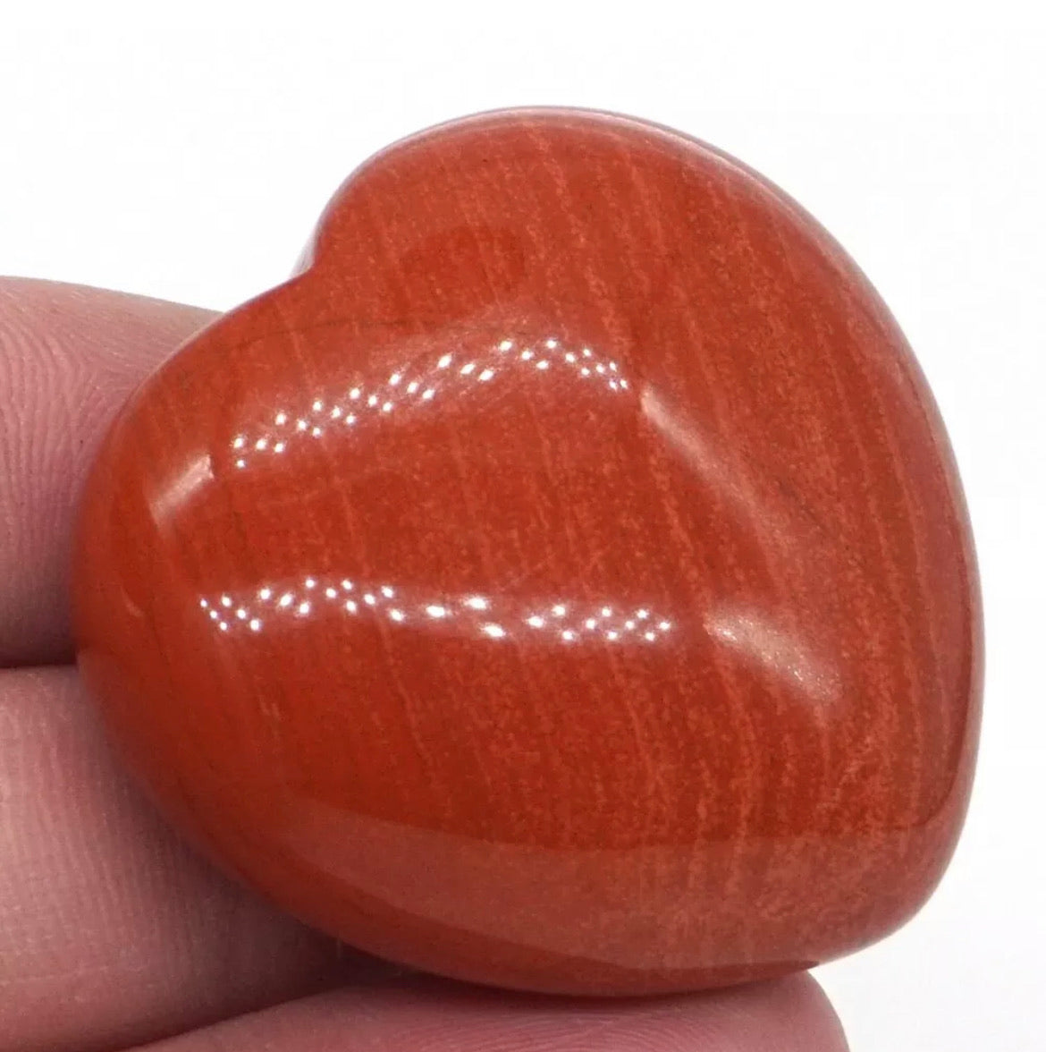 Natural Red Jasper Gemstone Heart