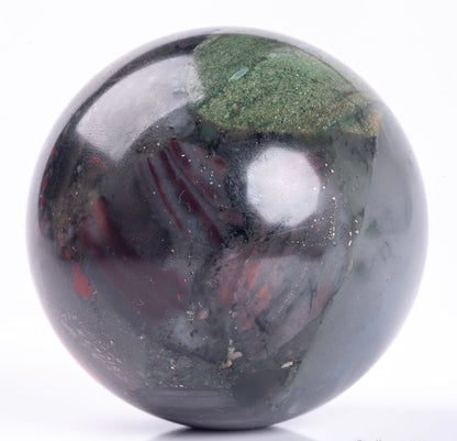 Natural Semiprecious Gemstone Crystal African Bloodstone Sphere