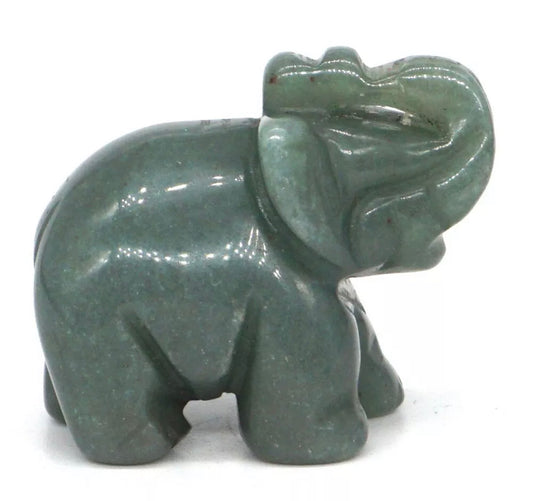 Natural Green Aventurine gemstone Elephant