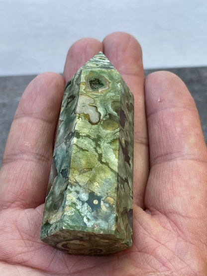 Natural Rain Forest Jasper wand