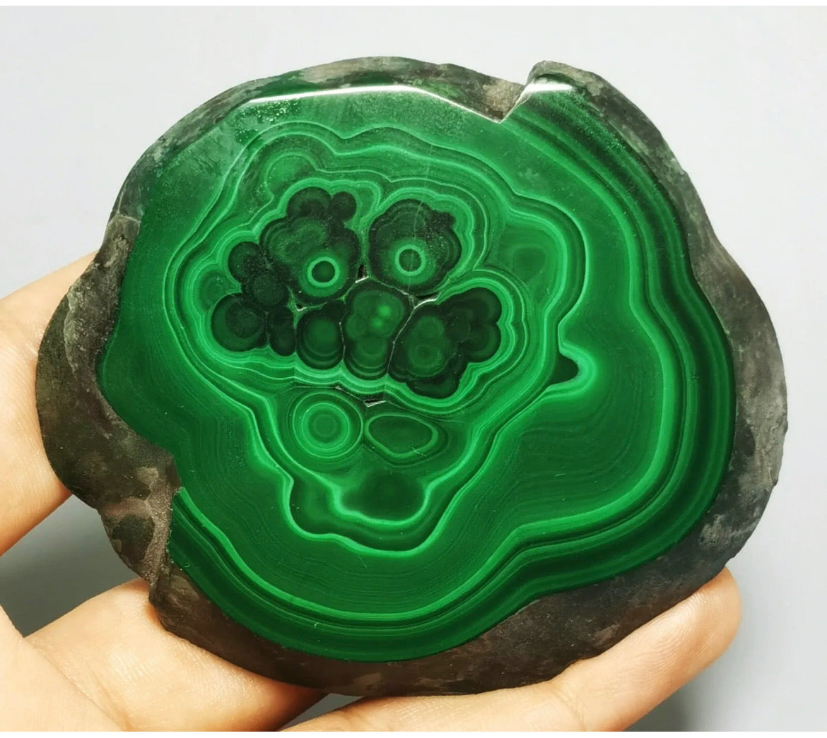 Natural Malachite Free Form semiprecious crystal gemstone reiki healing decor