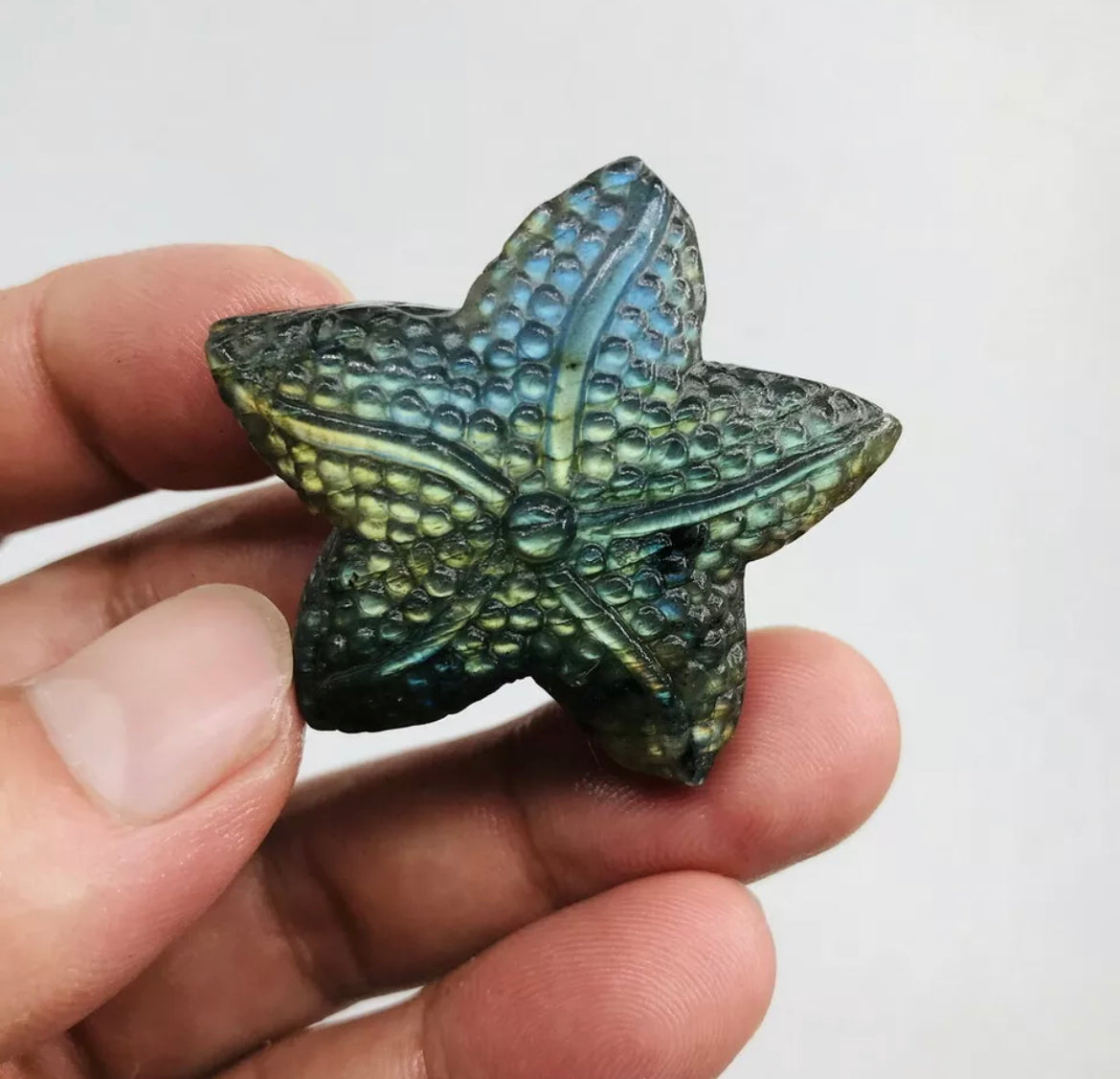 Natural Labradorite Starfish Crystal