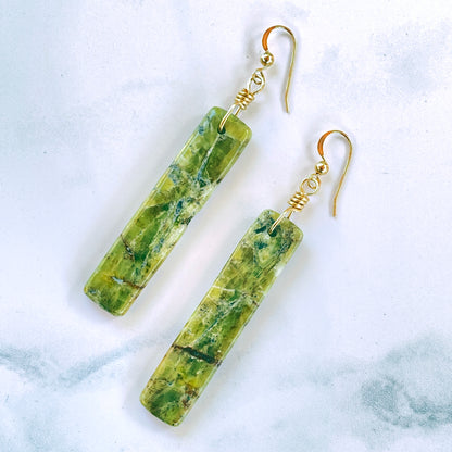 Genuine Peridot gemstone Earrings