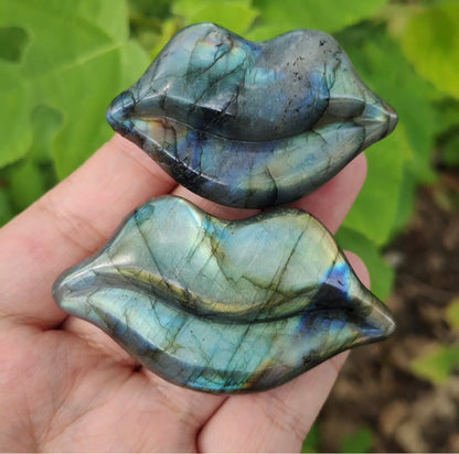 Natural Labradorite Lips