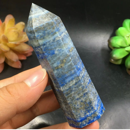 Natural Lapis Lazuli Gemstone Crystal Wand