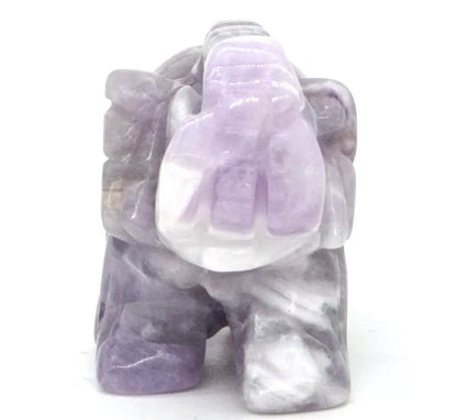 Natural Amethyst Gemstone Elephant