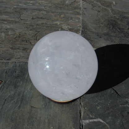 Natural Quartz gemstone Sphere