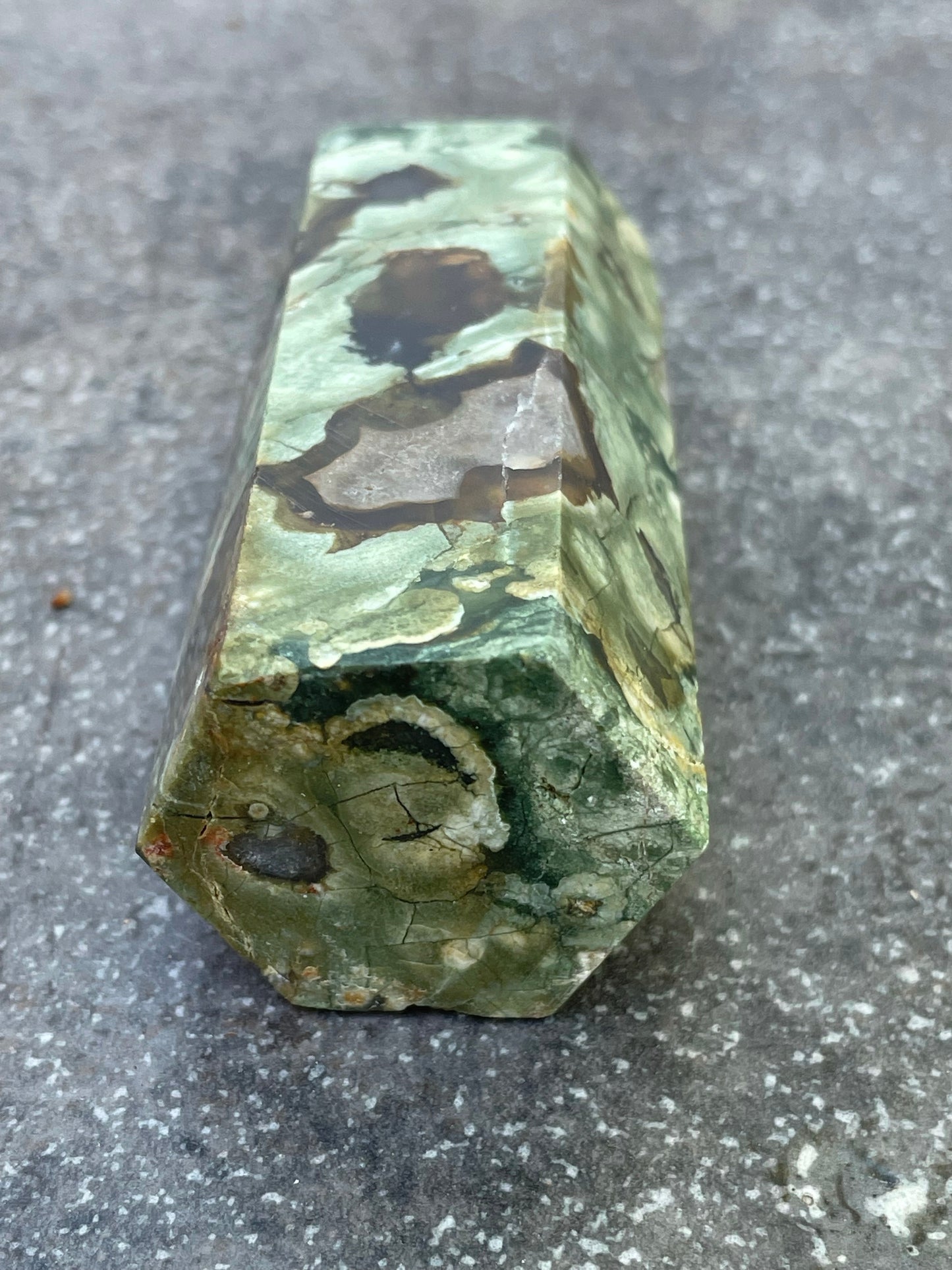 Natural Rain Forest Jasper wand