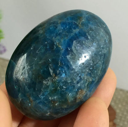 Natural Apatite gemstone Palm Stone