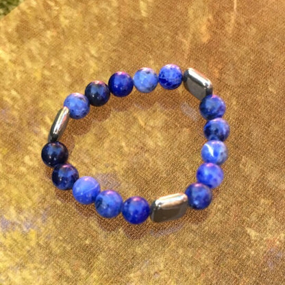 Sodalite & Pyrite Bracelet