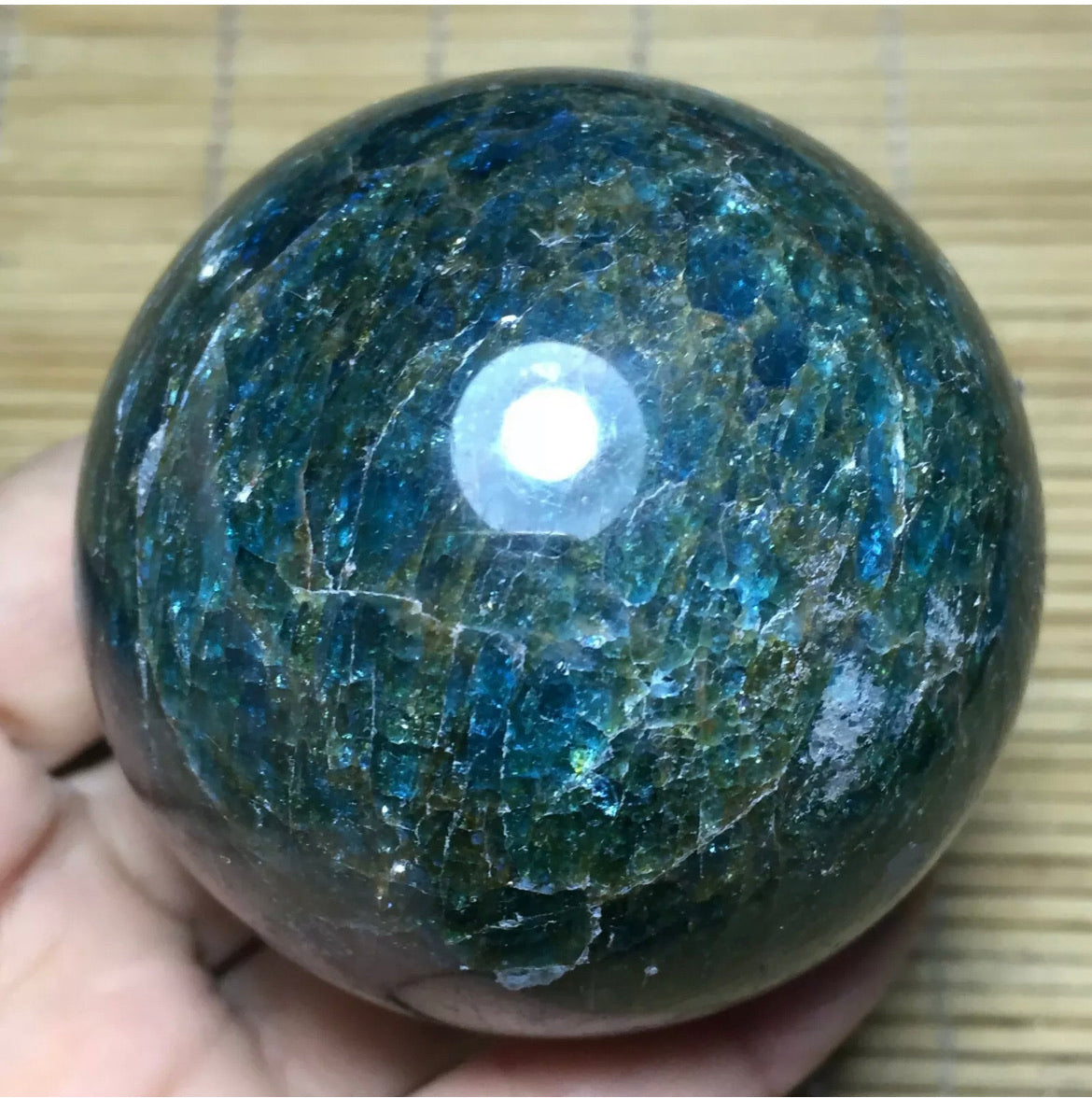 Apatite Gemstone energy Sphere