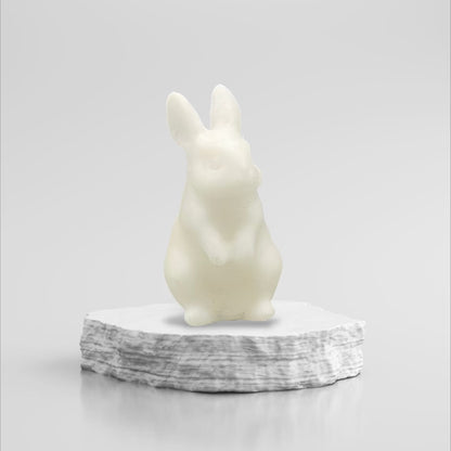 White Jade Bunny Rabbit Figurine