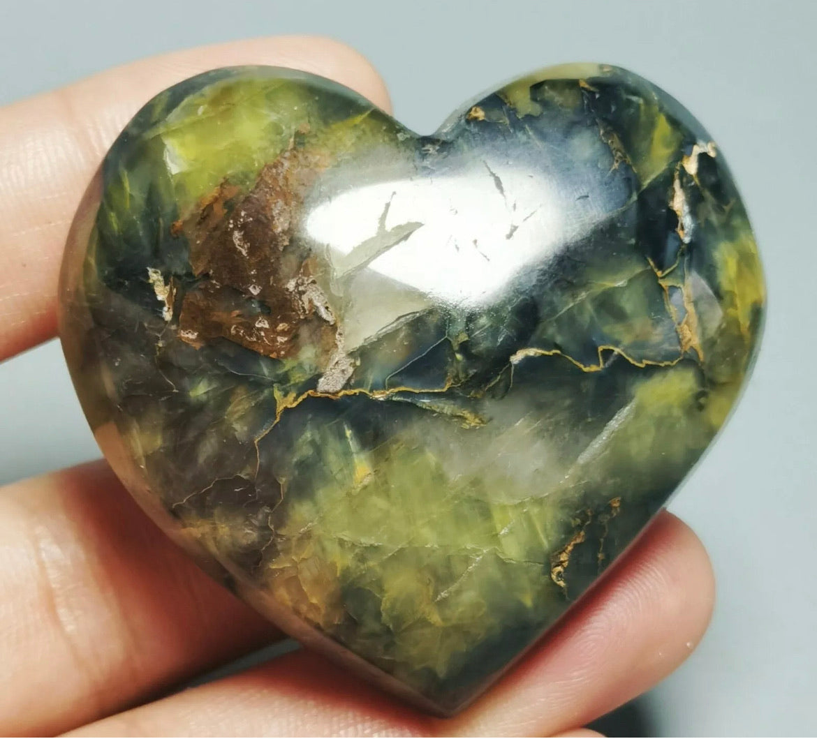 WOW ! NATURAL RARE PIETERSITE CRYSTAL SPHERE HEART