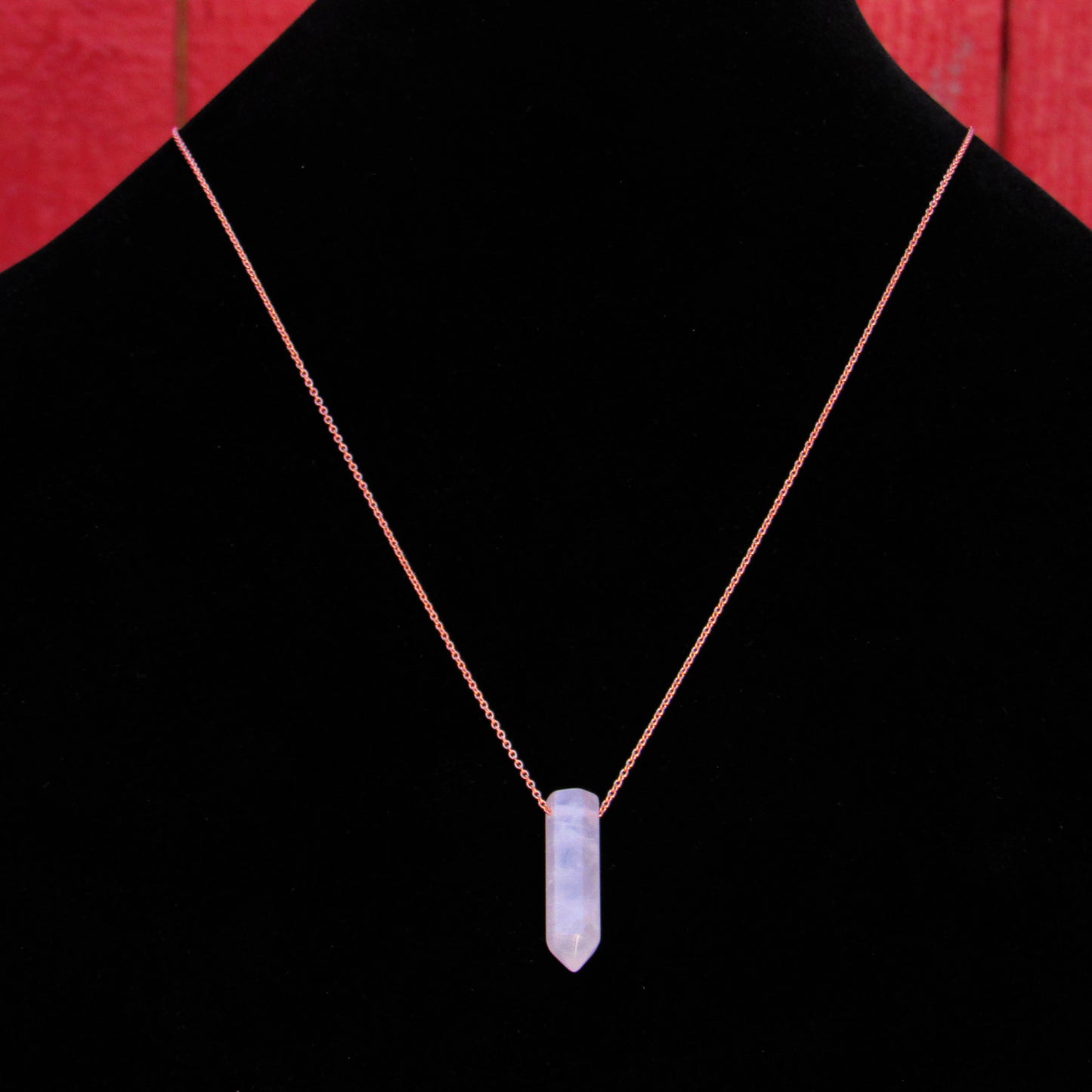 Rose Quartz Point Necklace