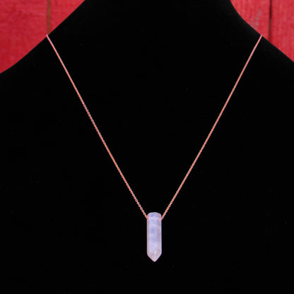 Rose Quartz Point Necklace