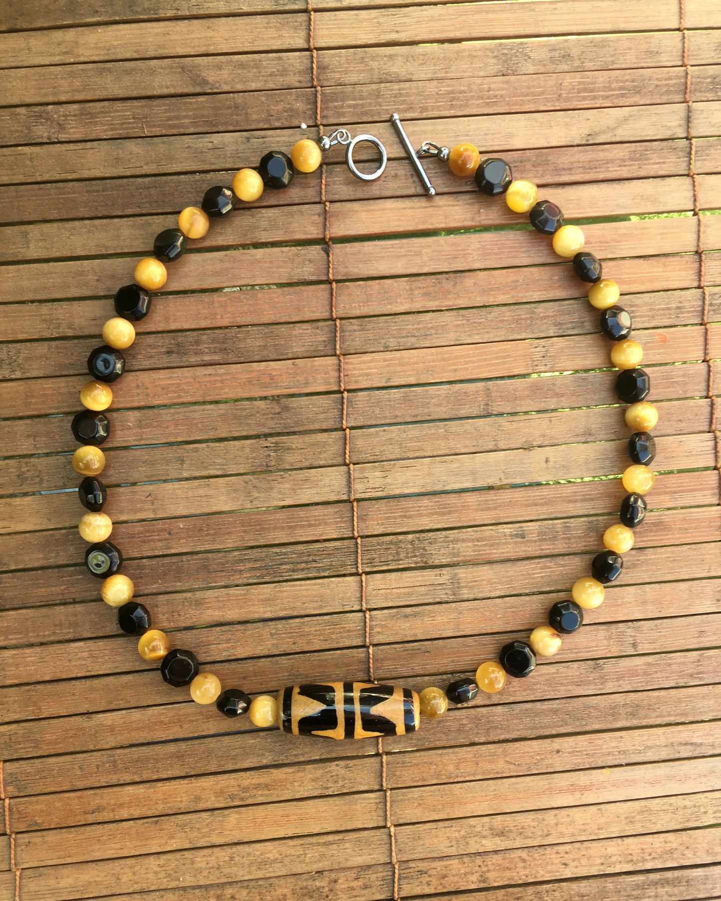 Golden Tiger Eye gemstone necklace