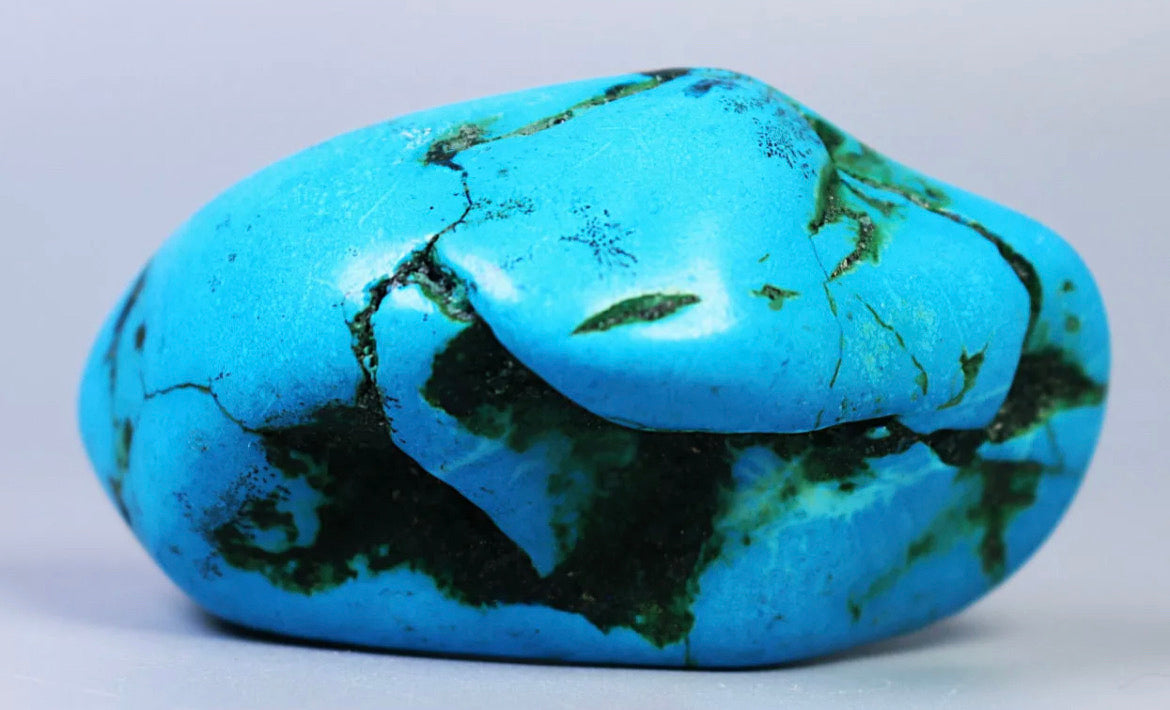 Blue turquoise gemstone rough stone Crystal mineral specimen