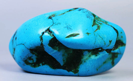 Blue turquoise gemstone rough stone Crystal mineral specimen