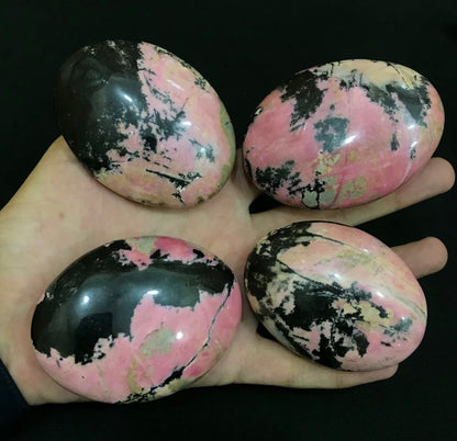 Natural Rhodonite Massage Stone