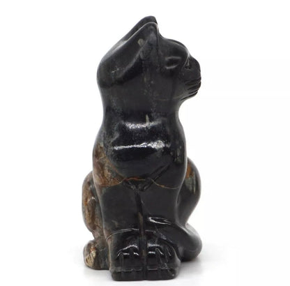 Natural Picasso Jasper gemstone Cat