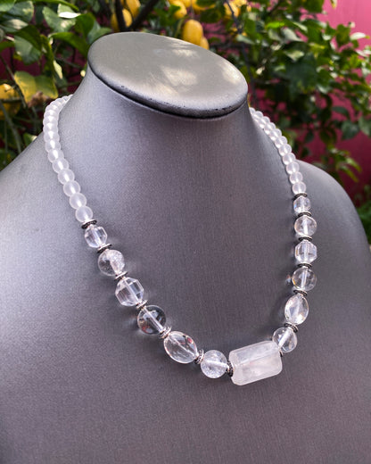 Quartz Beaded Necklace