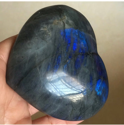 Natural Labradorite Heart Shaped gemstone