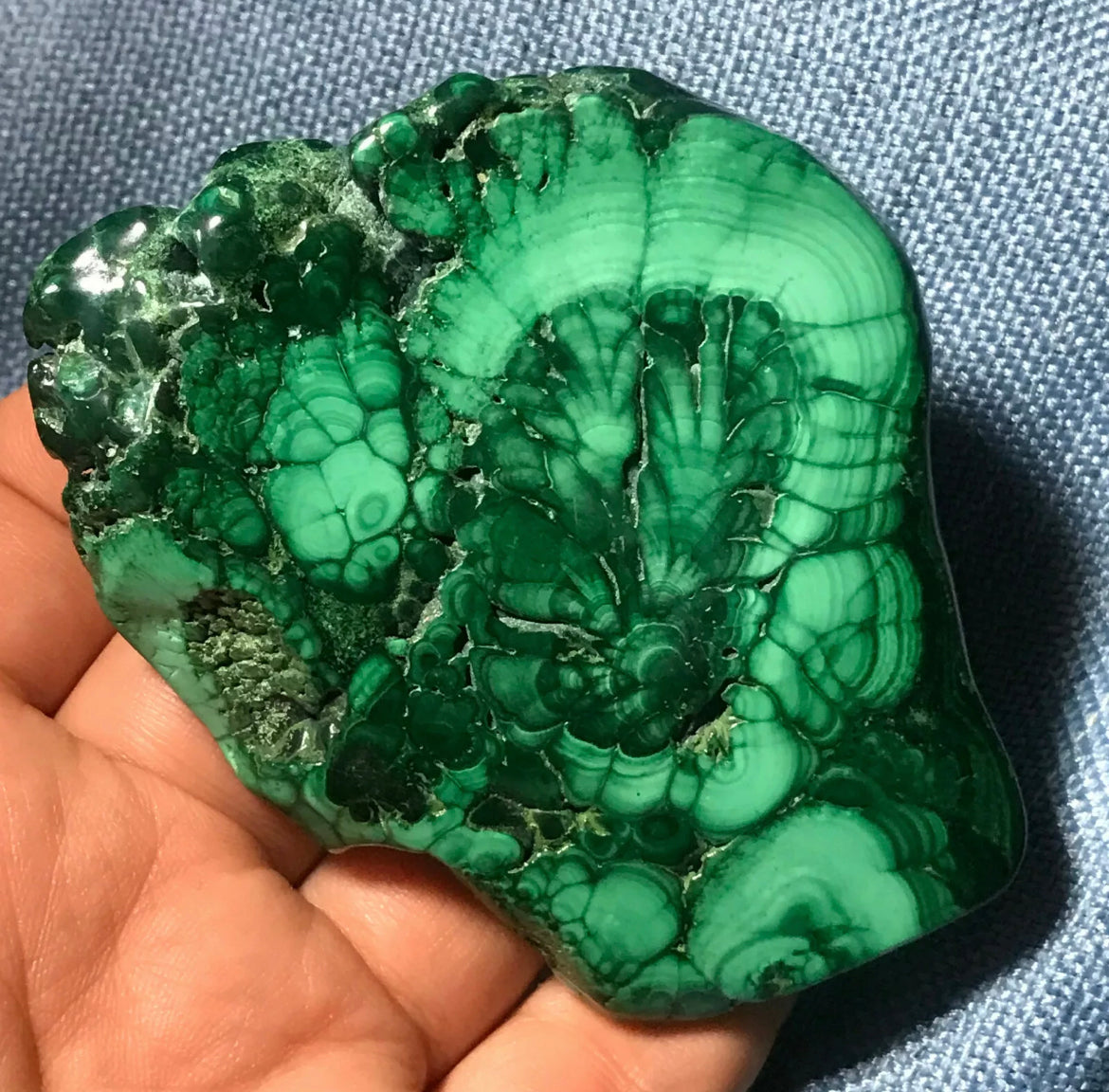 Natural Malachite Free Form gemstone Crystal