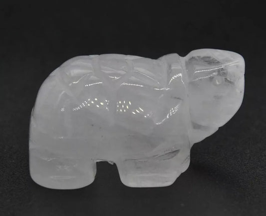 Natural Clear Quartz Turtle figurine