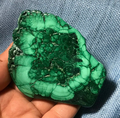 Natural Malachite Free Form gemstone Crystal