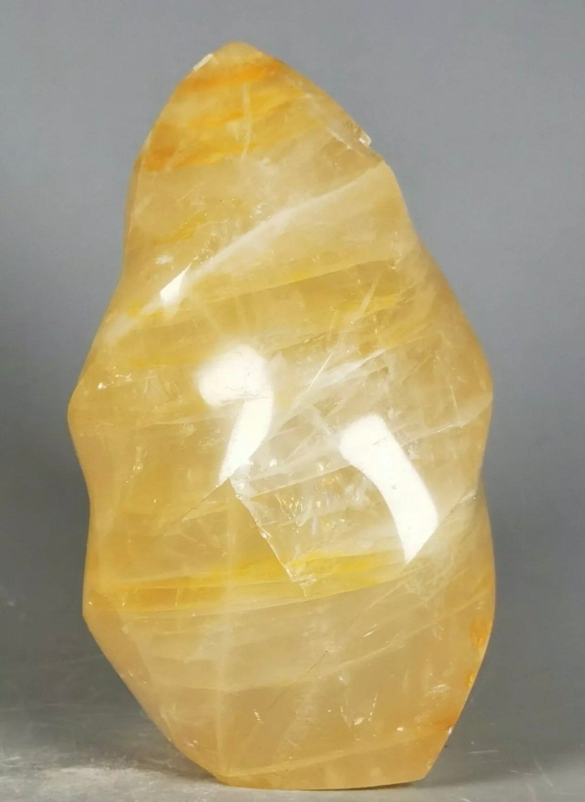 Golden Healer FIRE QUARTZ Hematoid Crystal Polished Flame Orbicular