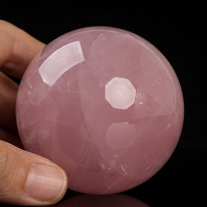 Natural Rose Quartz Crystal Ball Sphere