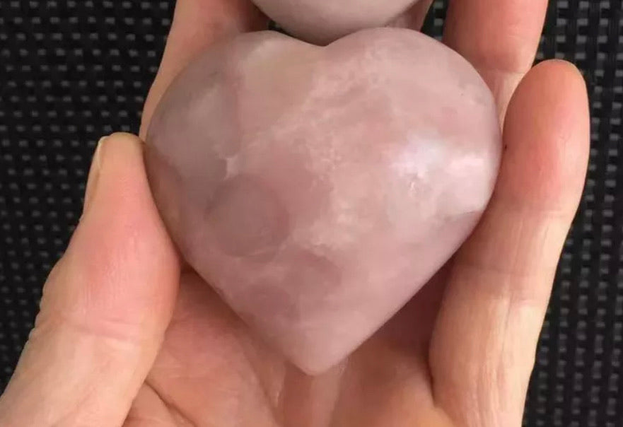 Natural Pink Opal Heart