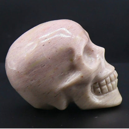 Natural Rhodonite Skull