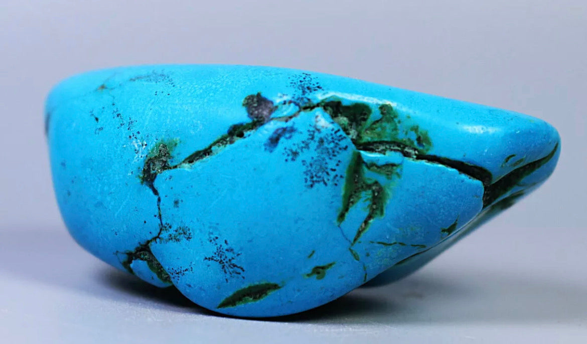Blue turquoise gemstone rough stone Crystal mineral specimen