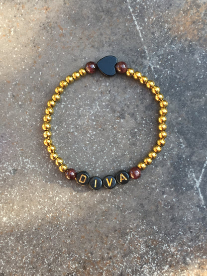 Gold Hematite DIVA Gemstone bracelet