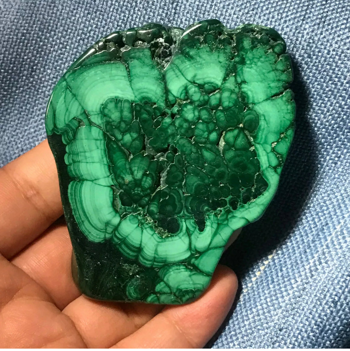 Natural Malachite Free Form gemstone Crystal