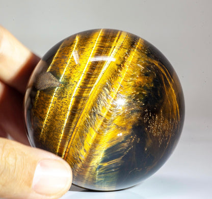 Natural Tiger Eye gemstone Crystal Sphere