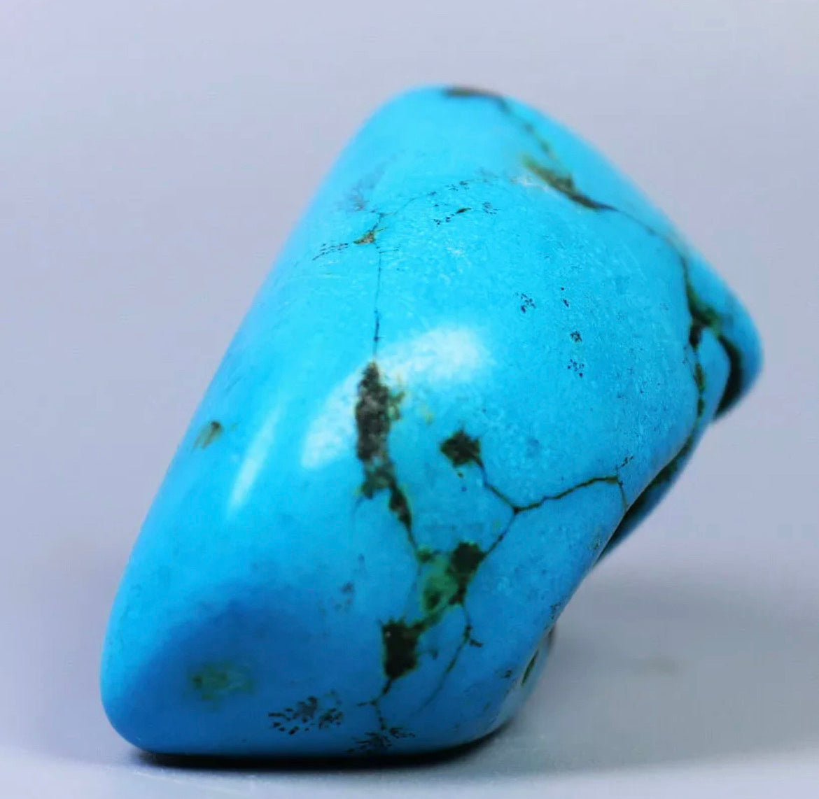 Blue turquoise gemstone rough stone Crystal mineral specimen