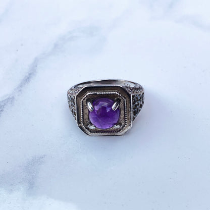 Amethyst Sterling silver ring