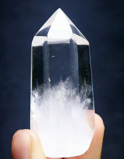 Natural Clear Quartz Wand Point Tower Obelisk