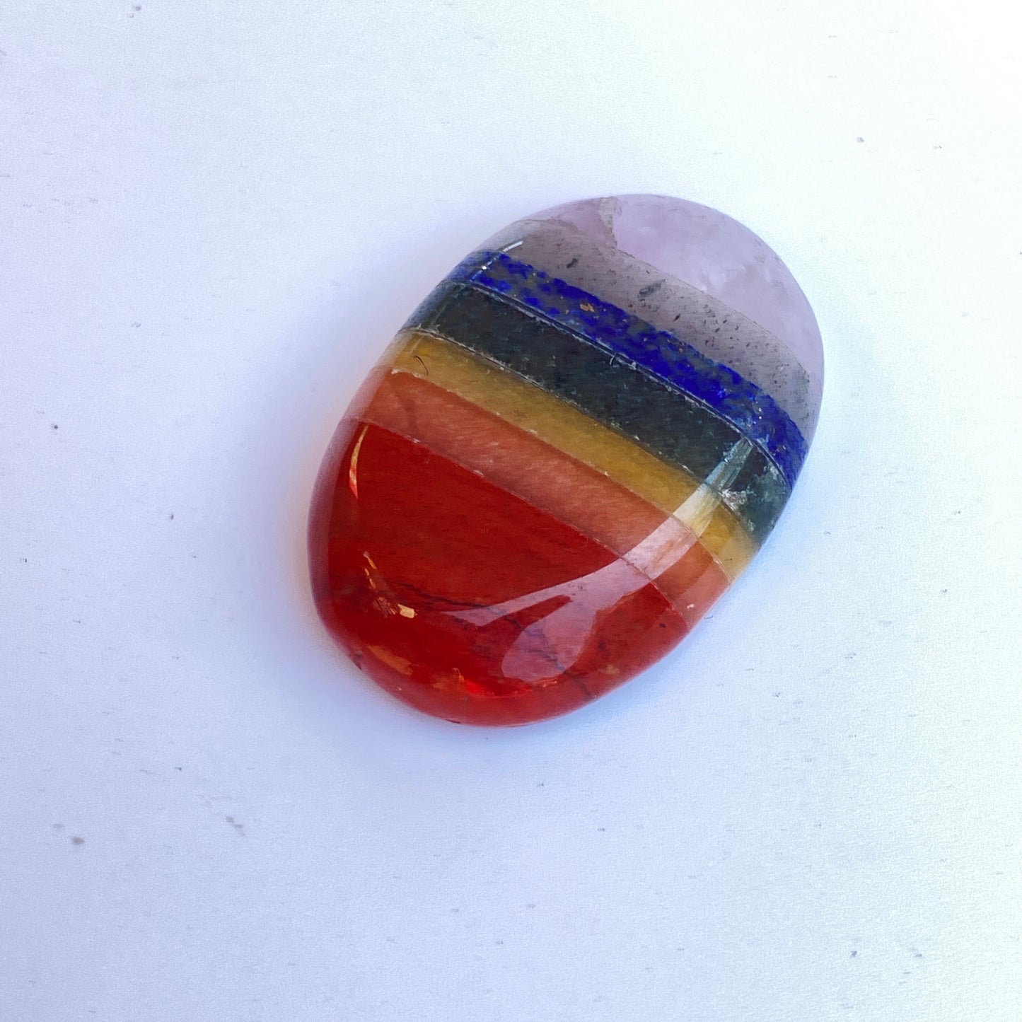 Chakra Bonded Agate Palm Stone