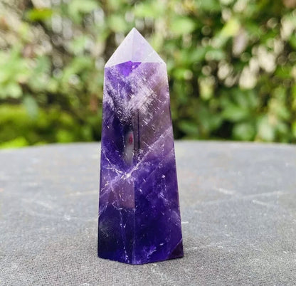 Natural Amethyst Crystal Wand Obelisk