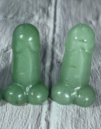 Natural Green Aventurine Penis Figurine