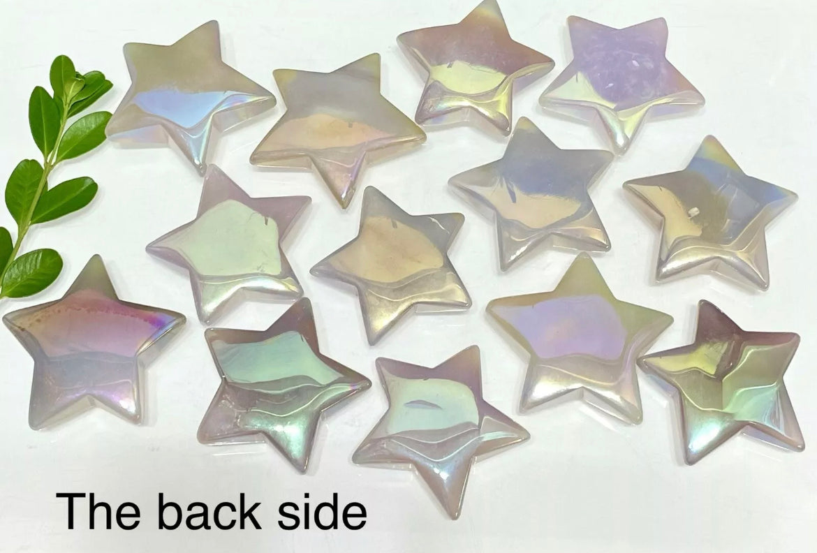 Angel Aura Genuine Agate Stars