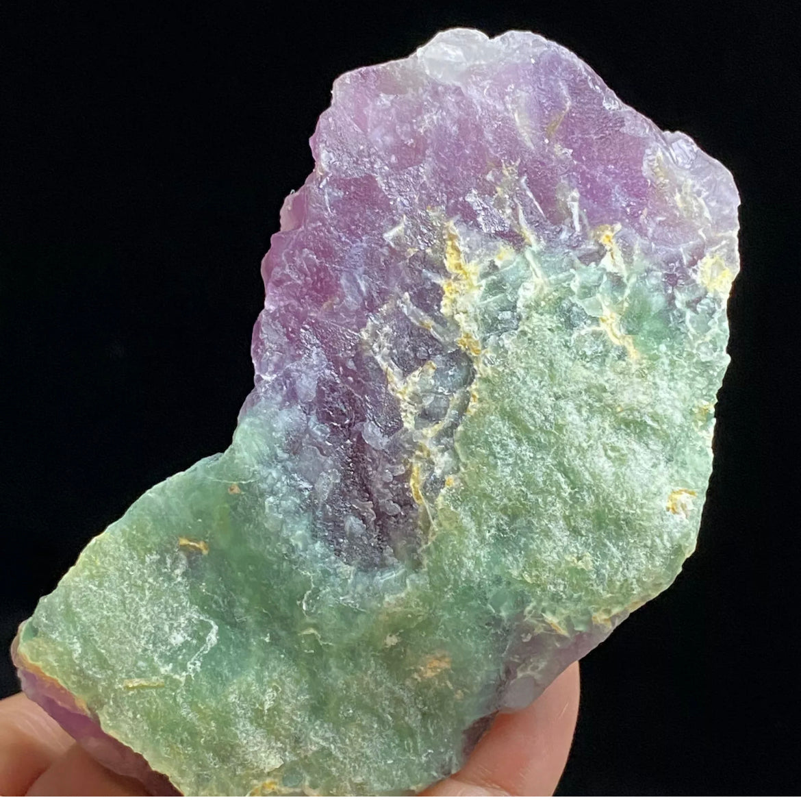 Translucent Purple Octahedral Fluorite Crystal Mineral