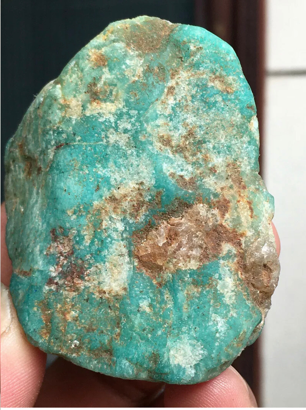 Natural rough form Amazonite